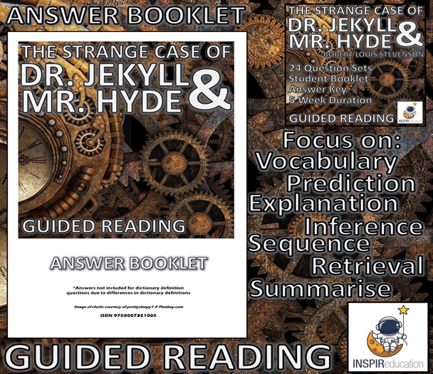 GUIDED READING: Dr Jekyll and Mr Hyde by RL Stevenson - Question Sets and Answer Keys