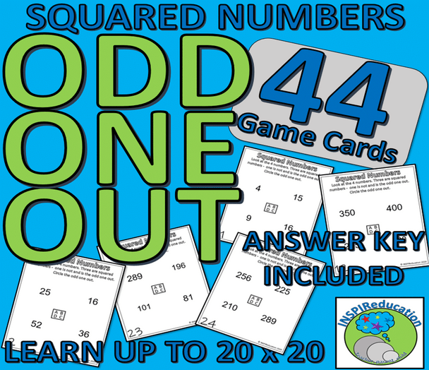 MATH GAME BUNDLE: Odd One Out - Number, 2D Shape, 3D Shape, Prime Numbers