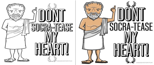 Don't SOCRA"TEASE" My Heart Valentines Day Card