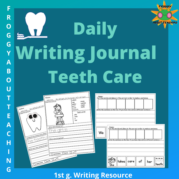 Daily Writing Journal Teeth Care