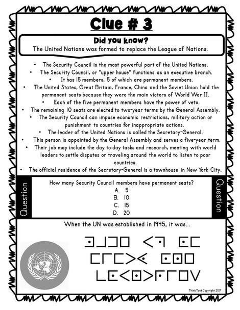 United Nations ESCAPE ROOM!