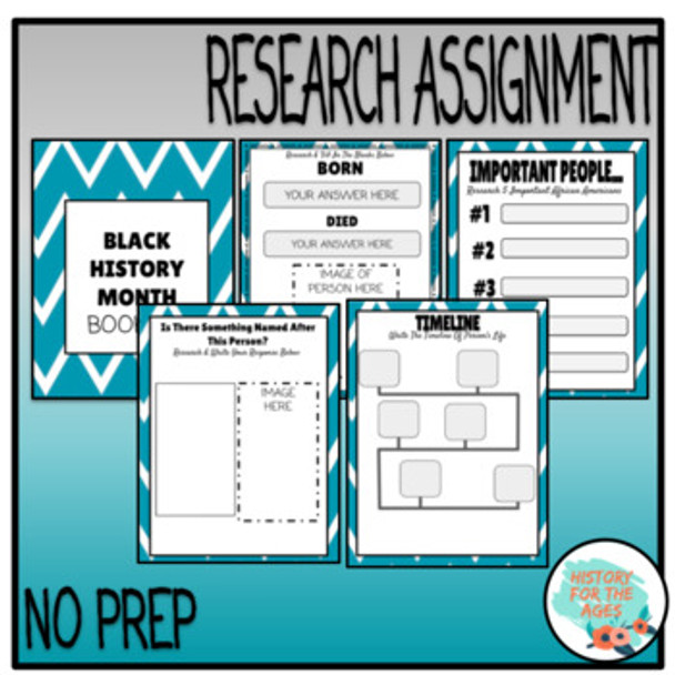 Black History Month Research Project: Student Centered 