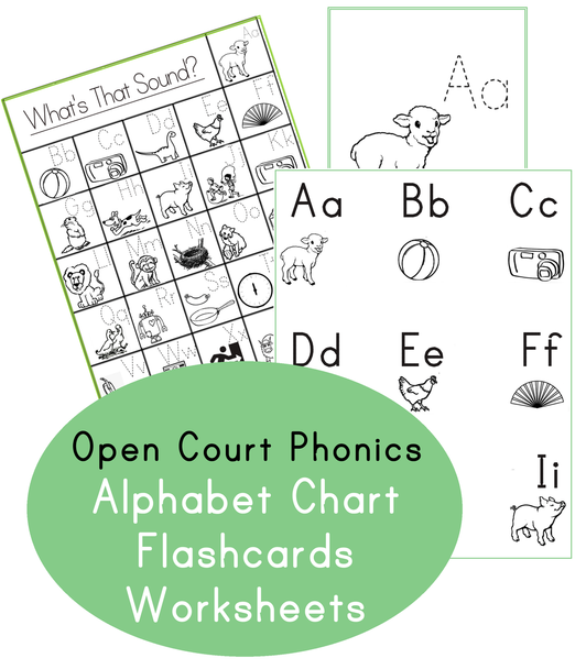 Open Court Phonics - "What's that Sound" Chart and Flashcard Printables