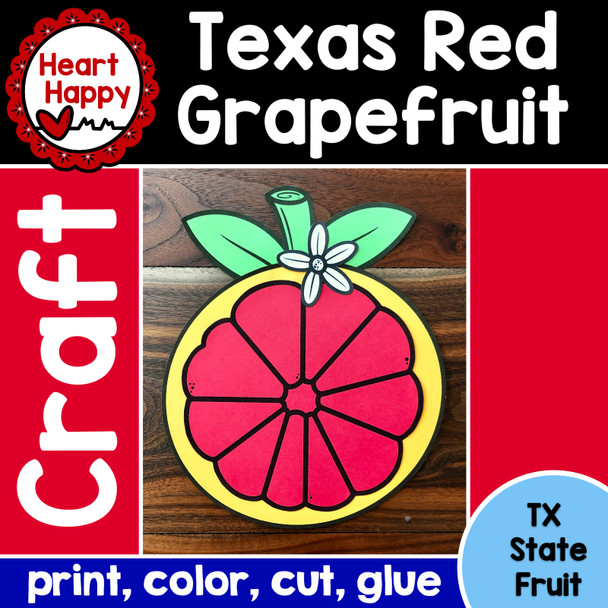 Texas Red Grapefruit Craft | Fruit Craft