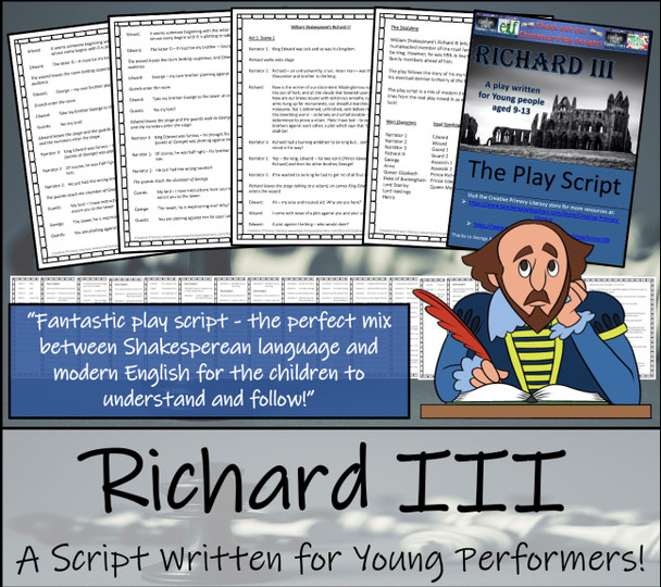 Richard III Play Script for Young Performers