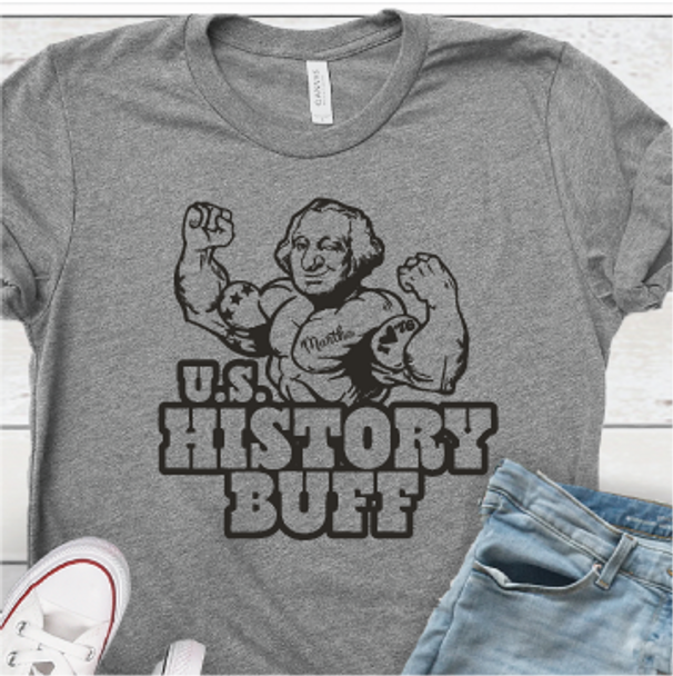 "US History Buff" Crew Neck T-shirt