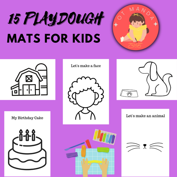 Playdough Mats for Fine Motor and Sensory Play| Early Intervention Therapy | Occupational Therapy Activities for Kids