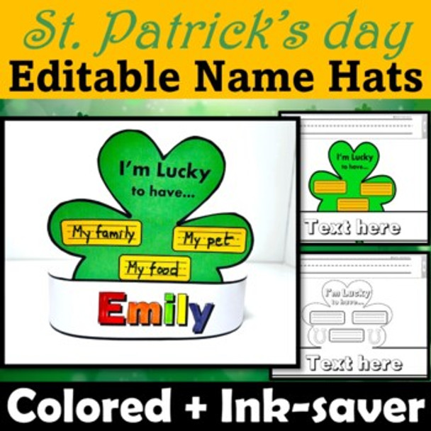 Shamrock Hat Crown, St. Patrick's Day Craft