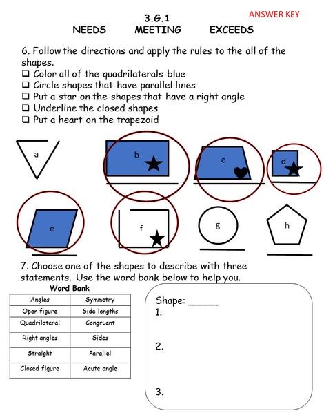 Third Grade Standards based math assessment Bridges Trimester 3