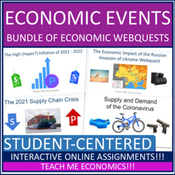 Economic Events Webquests, Ukraine-Russia, Coronavirus, Supply-Chain, Inflation