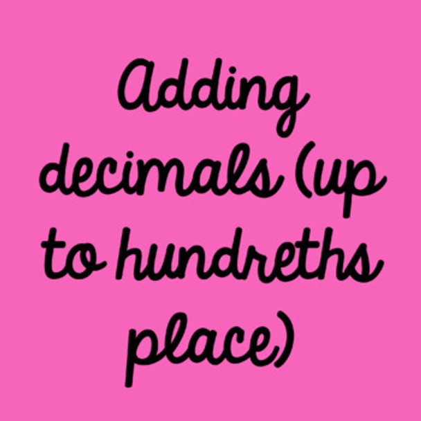 Valentine's Day Math Puzzle - Adding Decimals