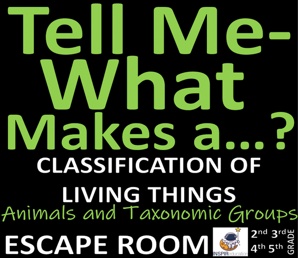 Classification of Animals: Escape Room BUNDLE, 19 Challenges, Resources and Answer Key