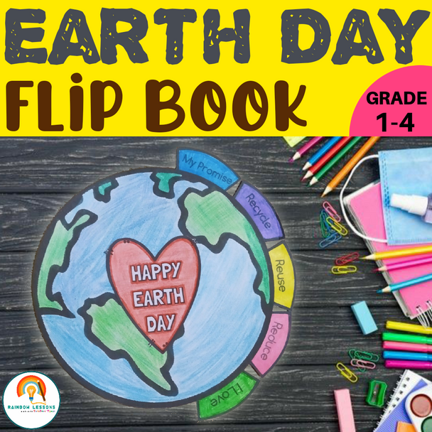 Earth Day Flip Book | Earth Day Craftivity | Earth Day Craft | Earth Day Writing Prompts 