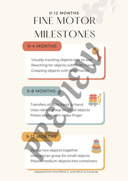 Occupational Therapy for Infants | Fine and Gross Motor Milestones and Sensory Development Activity Ideas for Parents and Caregivers