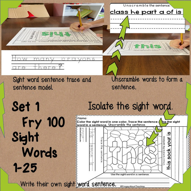 Sight Word Sentence Writing Bundle