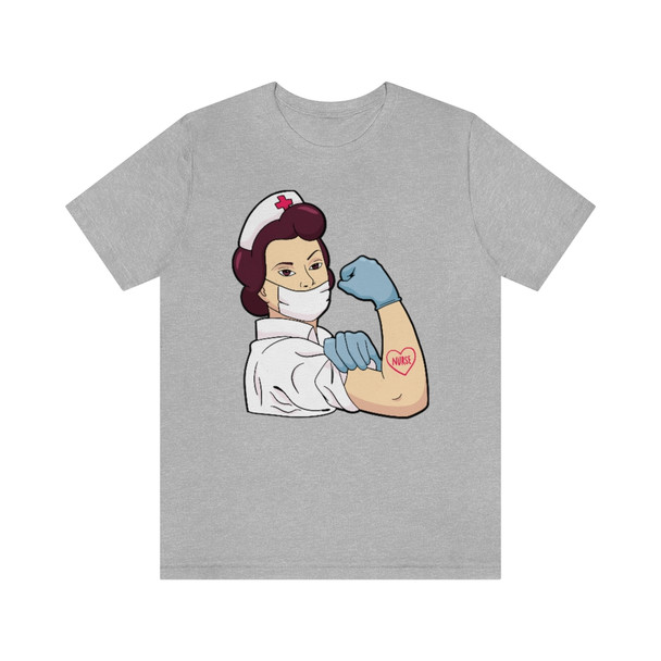 "Rosie/Nurse Strong" Crew Neck T-shirt