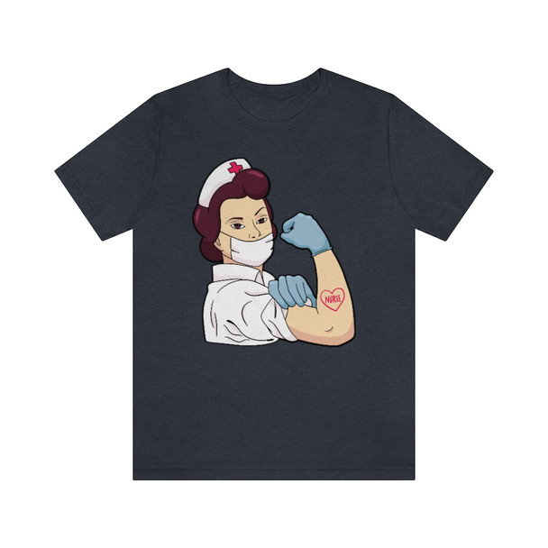 "Rosie/Nurse Strong" Crew Neck T-shirt