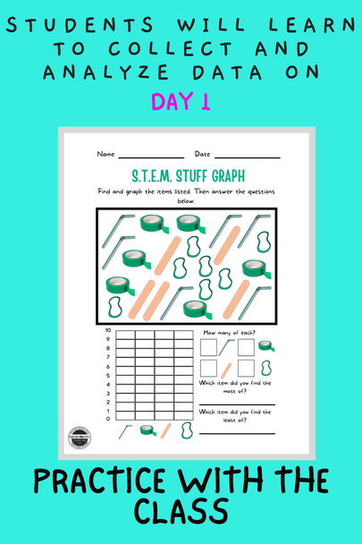 Hands on Data STEM project upper elementary