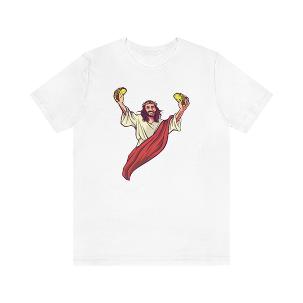 "Jesus with Tacos" Crew Neck T-shirt