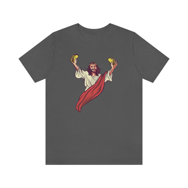 "Jesus with Tacos" Crew Neck T-shirt