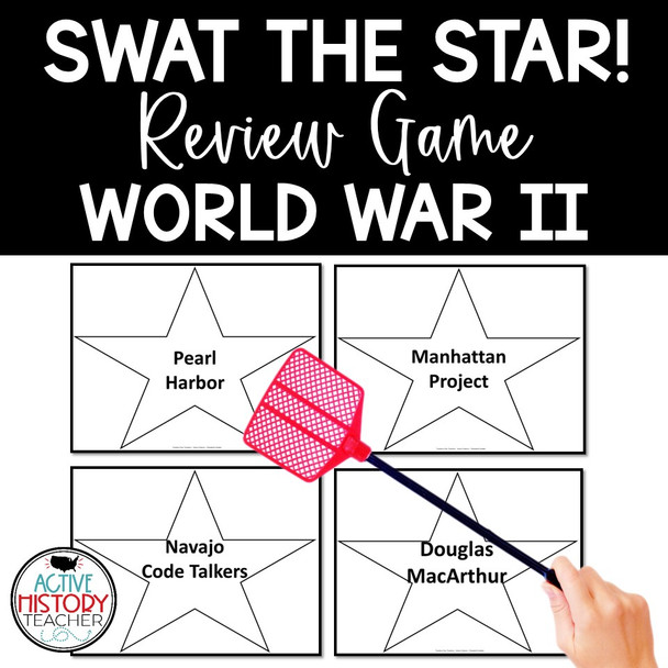 WWII WW2 Review Game Swat the Star EOC Review