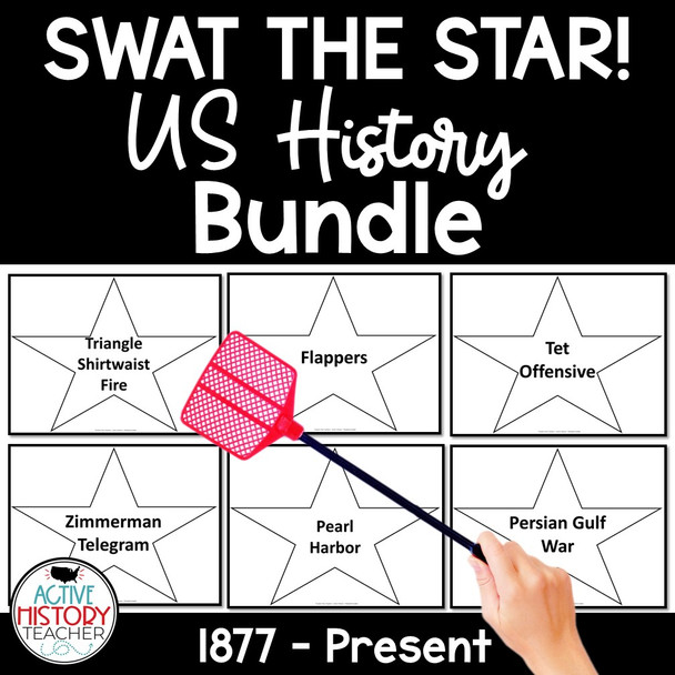 US History Review Game Swat the Star BUNDLE EOC STAAR Review