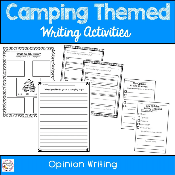 Camping Themed Literacy and Math Fun