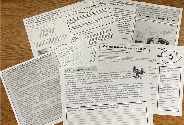 U.S. History | Cold War | Space Race | Mini-Document Based Activity