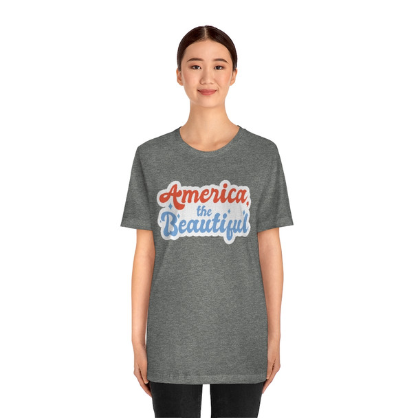 "America the Beautiful" Crew Neck T-Shirt