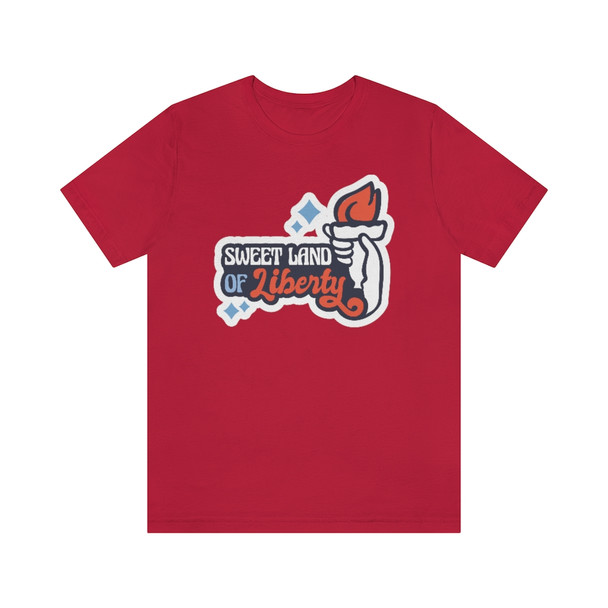 "Sweet Land of Liberty" Crew Neck T-shirt