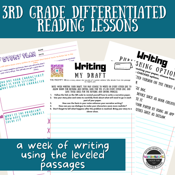 3rd Grade Differentiated Reading & Writing Lessons & Activities Family Tradition