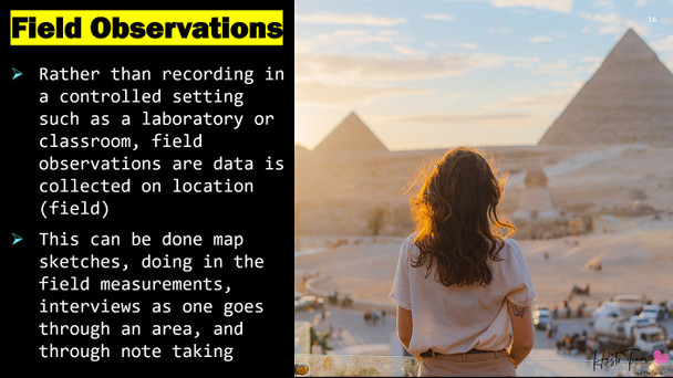 AP Human Geography: Geographic Data Collection PowerPoint Lesson Unit 1.2 & 1.3