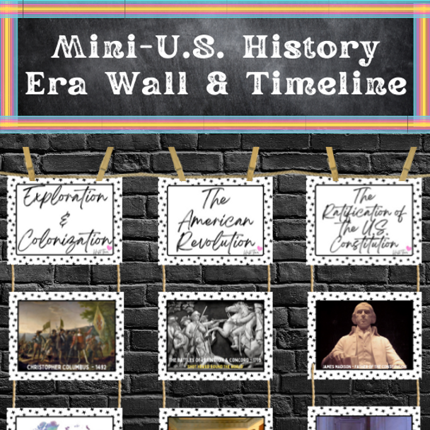 U.S. History Mini Era Wall Timeline