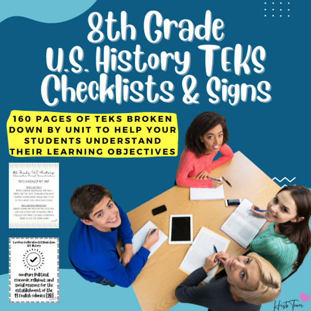 TEKS Resource Bundle 8th Grade U.S. History