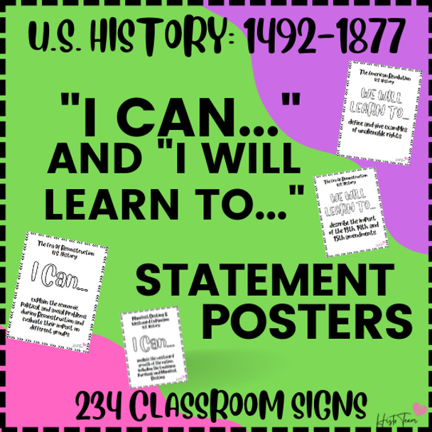 TEKS Resource Bundle 8th Grade U.S. History