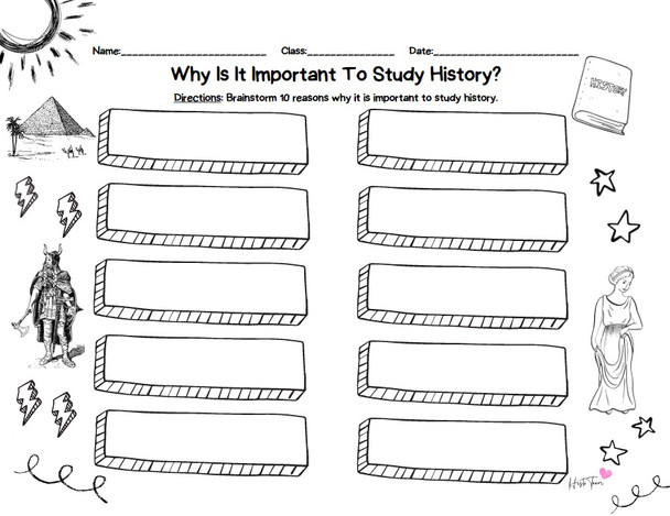 Why Do We Study History? Presentation and Activities