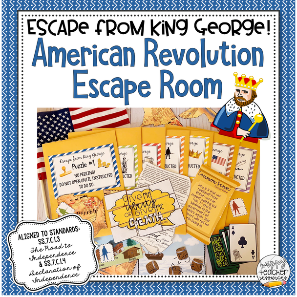 American Revolution Escape Room: Escape from King George! 