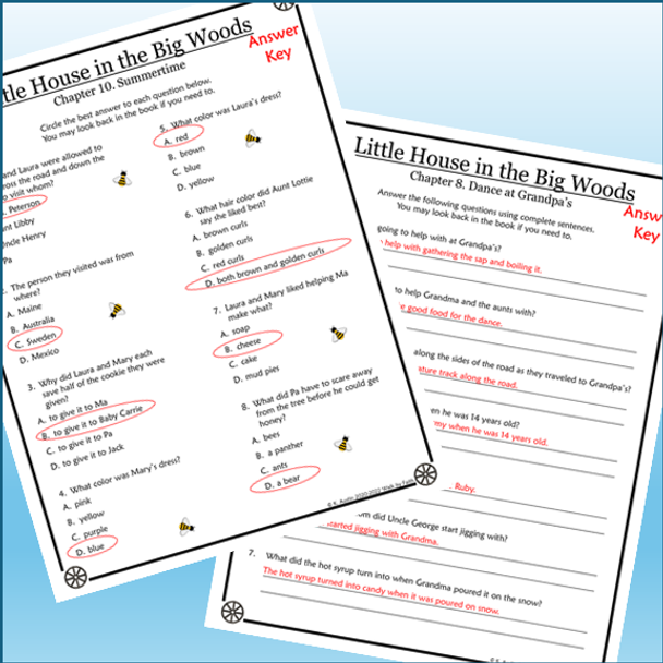 Little House in the Big Woods Novel Study