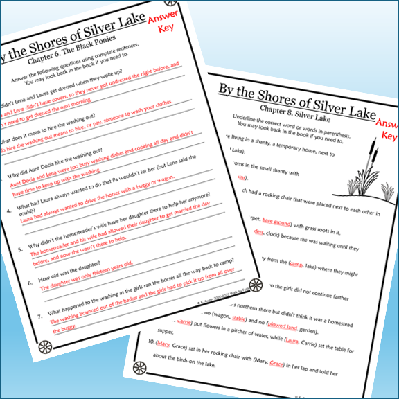 By the Shores of Silver Lake Novel Study