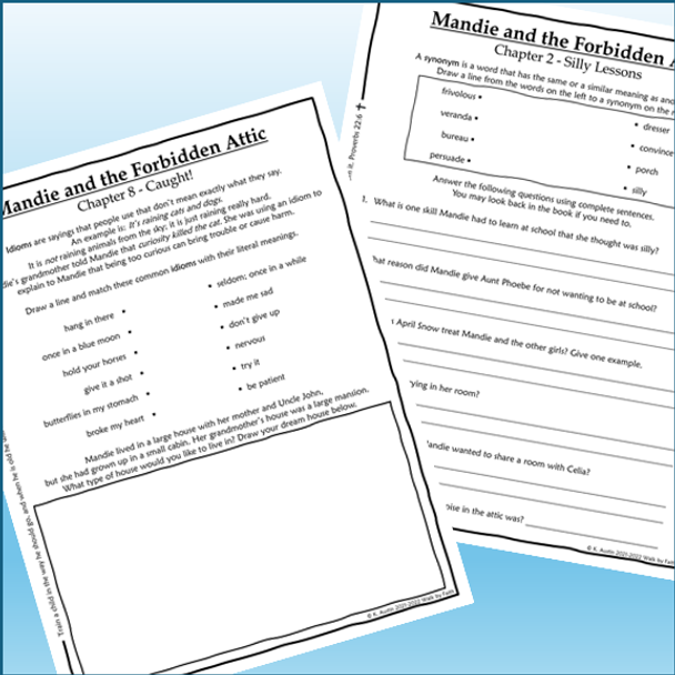Mandie and the Forbidden Attic Novel Study