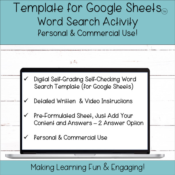 Editable Template for Google Sheets - Digital Activity - Self-Checking 12 Questions