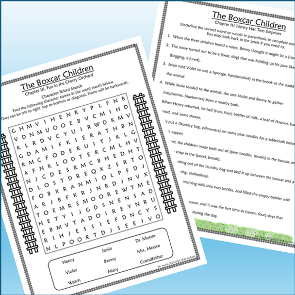 The Boxcar Children Novel Studies Books 1-4