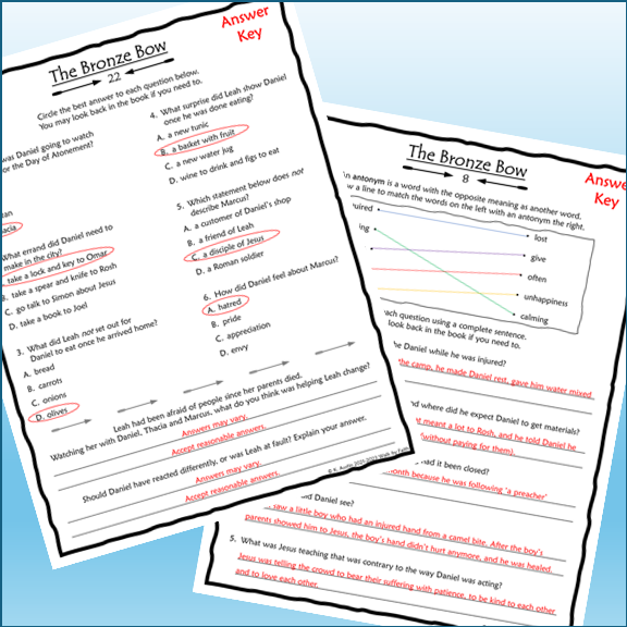 The Bronze Bow Novel Study