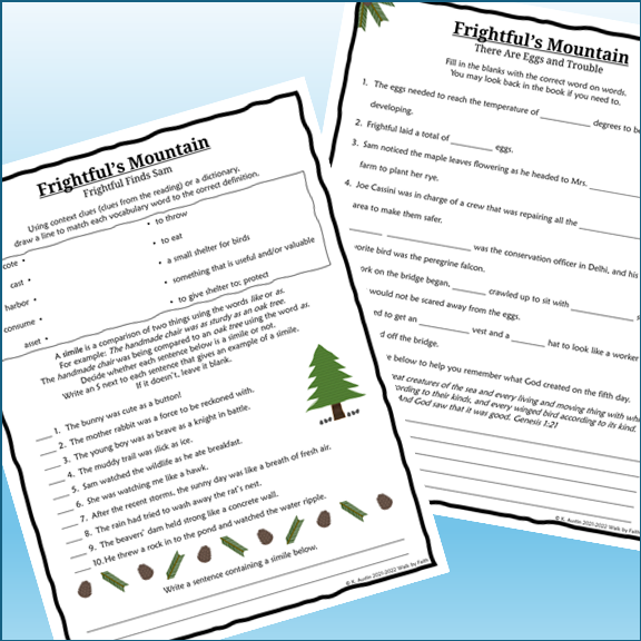 Frightful’s Mountain Novel Study