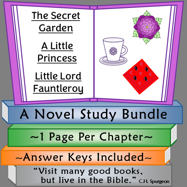Frances Hodgson Burnett Novel Studies Bundle