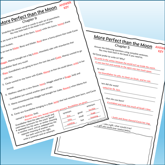 Sarah, Plain and Tall Novel Studies Bundle