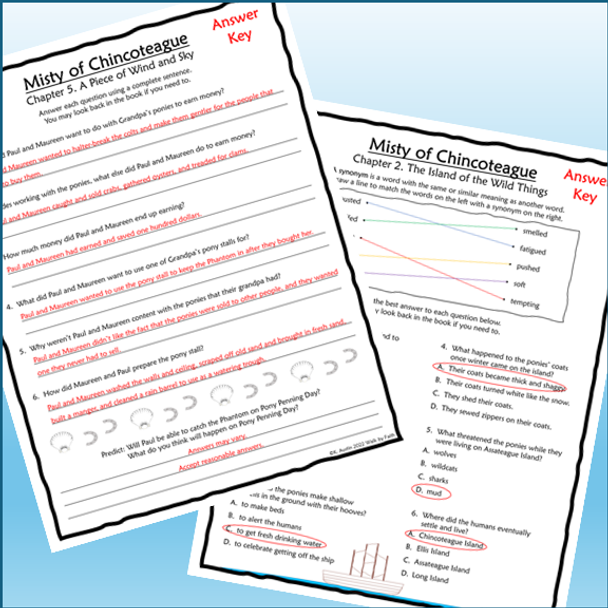 Misty of Chincoteague Novel Study