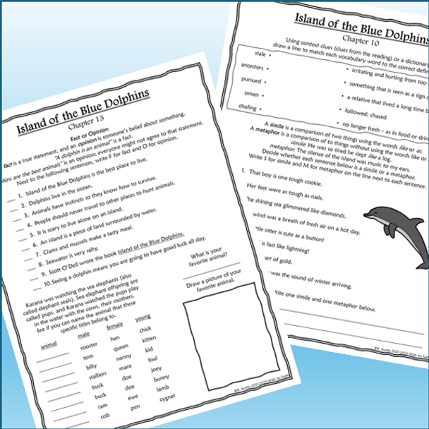 Island of the Blue Dolphins Novel Study