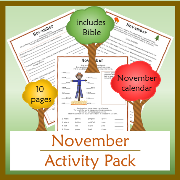 November Activity Pack