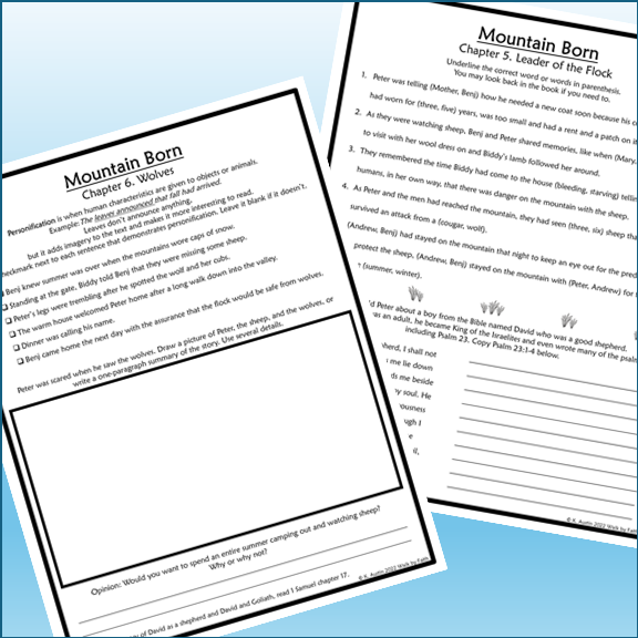 Mountain Born Novel Study